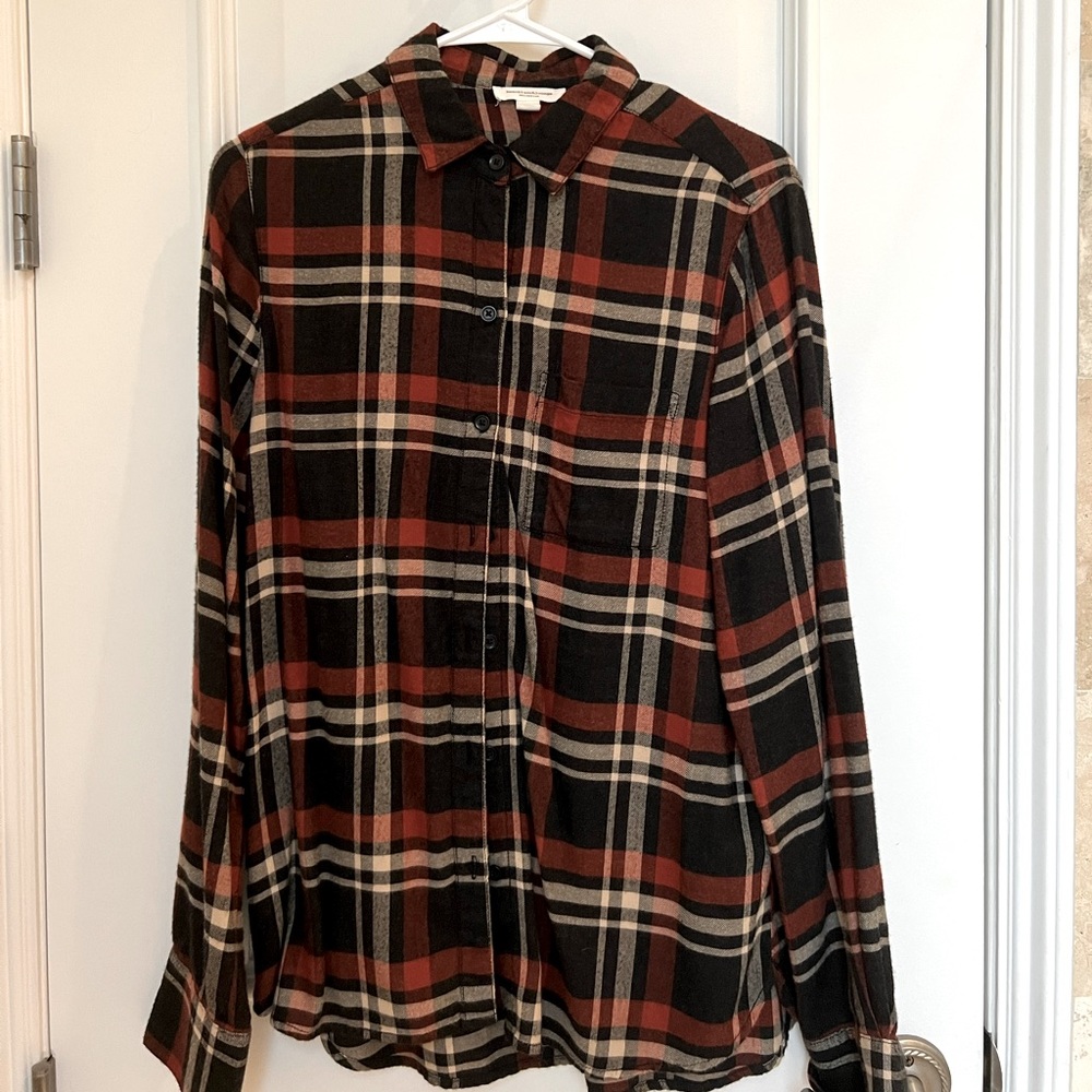 orange and black flannel
